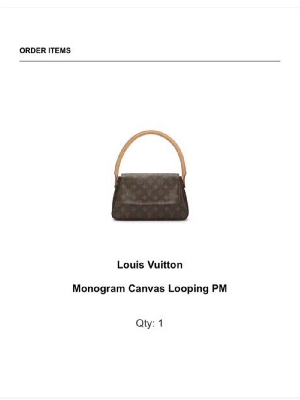 Louis Vuitton Monogram Shoulder Bag with Vachetta Handle in Brown